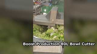 80L औद्योगिक बाउल कटर हाई स्पीड मीट प्रोसेसर